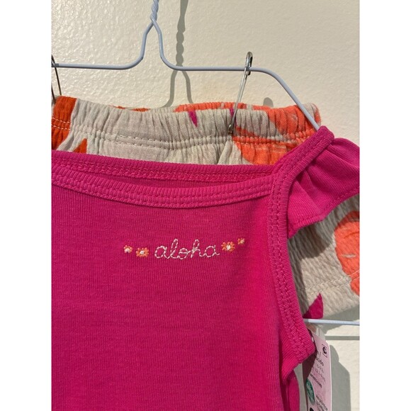 NWT Carter's Pink Aloha Outfit - Newborn (NB) - Picture 4 of 4